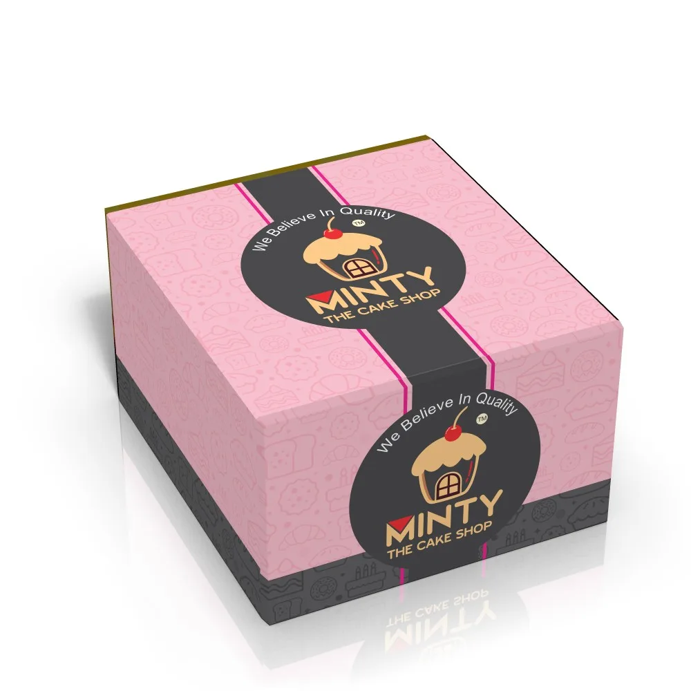 Food-safe cake boxes